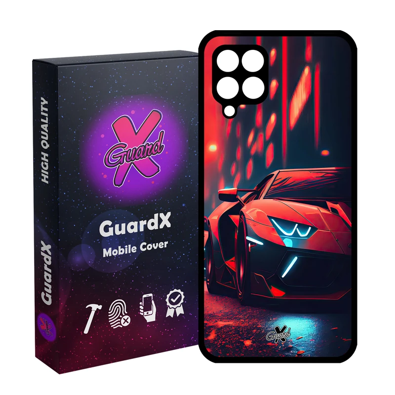 کاور گارد ایکس طرح لامبورگینی مدل Glass10608 مناسب برای گوشی موبایل سامسونگ Galaxy A12/M12/F12