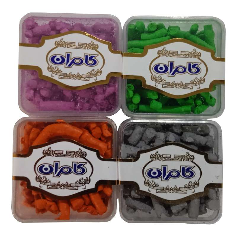 رنگ تزيين شمع كامران مدل h14 بسته 4 عددي