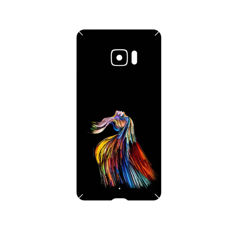 برچسب پوششی ماهوت مدل Rainbow Hair Digital Art مناسب برای گوشی موبایل اچ تی سی U Ultra