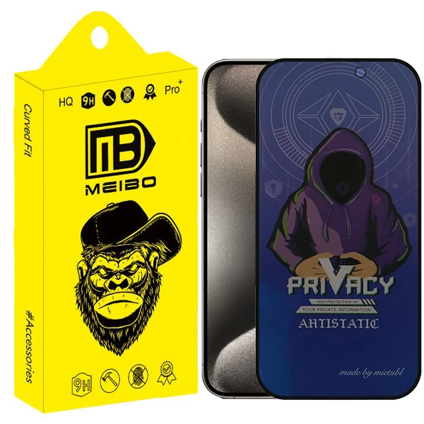  محافظ صفحه نمایش حریم شخصی میبو مدل Antistatic Fix مناسب برای گوشی موبایل اپل iPhone 15 pro max