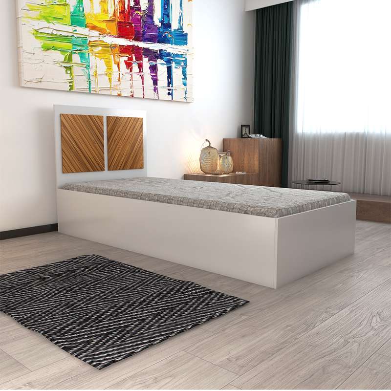 تخت خواب یکنفره اعیان مدل FH422 سایز 90x200 سانتی متر تخت خواب یکنفره اعیان مدل FH422 سایز 90x200 سانتی متر