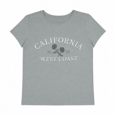 تی‌شرت آستین کوتاه دخترانه سین سی مدل california