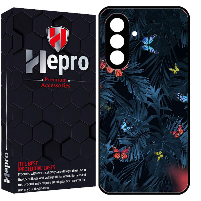 کاور هپرو طرح برگ و پروانه کد Dimo-756 مناسب برای گوشی موبایل سامسونگ Galaxy S25 FE
