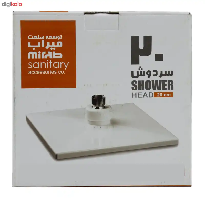 سردوش حمام توسعه صنعت میراب مدل کروم ژله ای 20