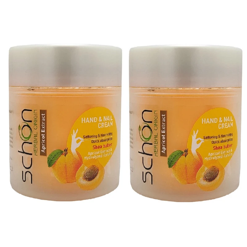 کرم مرطوب کننده دست و ناخن شون مدل Apricot Extract حجم 150 میلی لیتر مجموعه 2 عددی