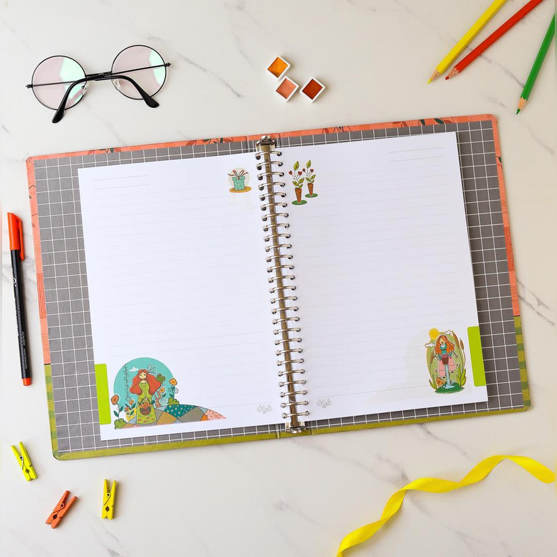 دفتر کلاسوری 80 برگ دایان طرح آلیس کد 01