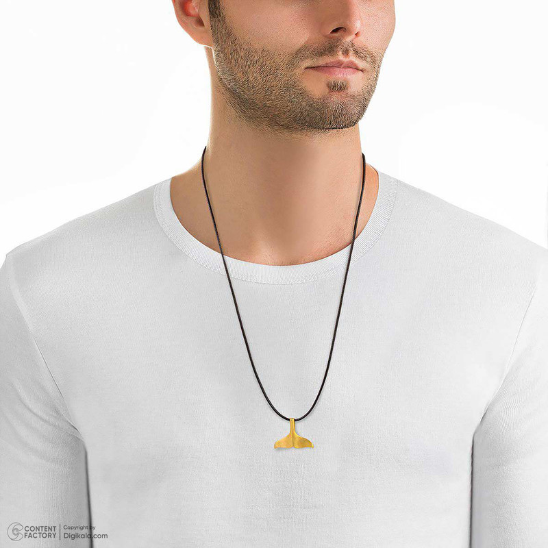 آویز گردنبند طلا 18 عیار مردانه کیا گالری مدل NM132