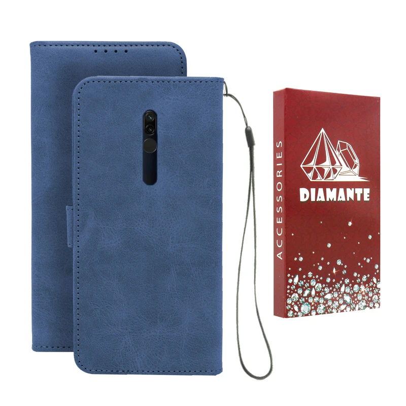 کیف کلاسوری دیامانته مدل Scusa Rd مناسب برای گوشی موبایل شیائومی Redmi 8 به همراه بند آویز