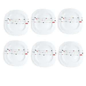 بشقاب غذا خوری مدل آرشین بسته 6 عددی 