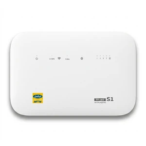 مودم 4g-td-lte خانگی ایرانسل مدل tf-i60 s1 با پشتیبانی هم زمان 32 کاربر، 4 شبکه بی سیم مستقل، 4 پورت lan، آنتن 5dbi و سیم کارت 300 گیگابایت اینترنت 6 ماهه