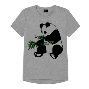 تی شرت پسرانه مدل panda کد J14 رنگ طوسی