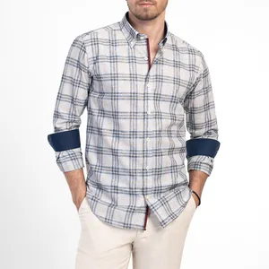 پیراهن آستین بلند یقه دکمه دار مردانه ام کی مدل 1889