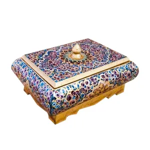 جعبه جواهرات استخوانی طرح تذهيب کد B 277