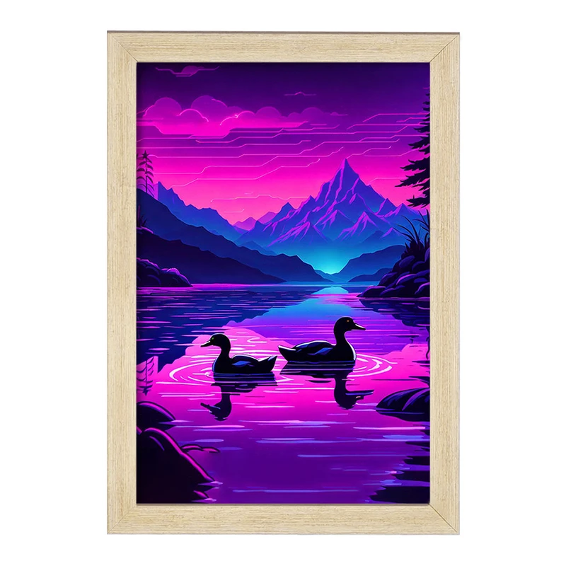 تابلو خندالو مدل منظره غروب کد F2981