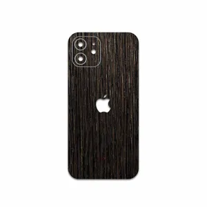 MAHOOT Dark-Gold-Stripes-Wood Cover Sticker for Apple iPhone 12