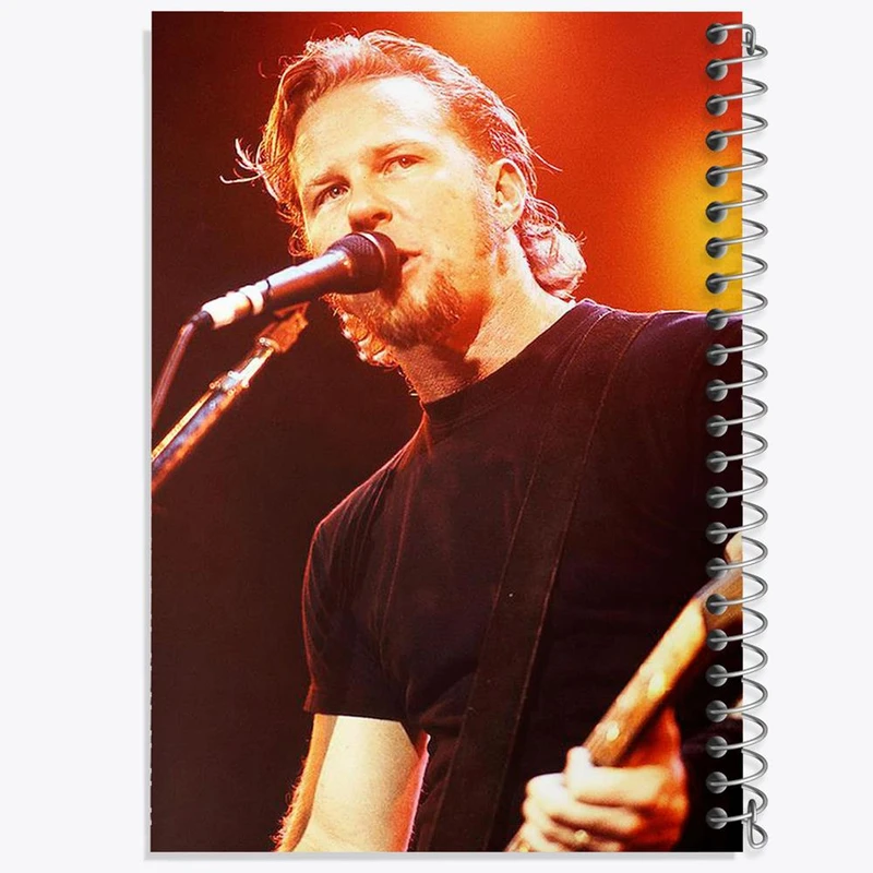 دفتر نت موسیقی 50 برگ خندالو مدل جیمز هتفیلد گروه موسیقی متالیکا Metallica کد 3259