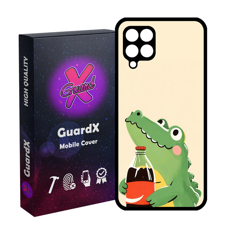 کاور گارد ایکس طرح تمساح و نوشابه مدل 11133 مناسب برای گوشی موبایل سامسونگ Galaxy A12/M12/F12