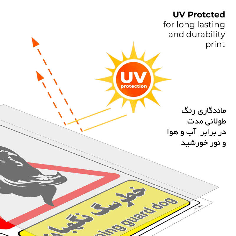 برچسب ایمنی مستر راد طرح خطر سگ نگهبان مدل HSE-OSHA-215 برچسب ایمنی مستر راد طرح خطر سگ نگهبان مدل HSE-OSHA-215