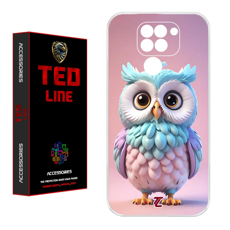 کاور تدلاین طرح جغد کد 1194 مناسب برای گوشی موبایل شیائومی Redmi Note 9
