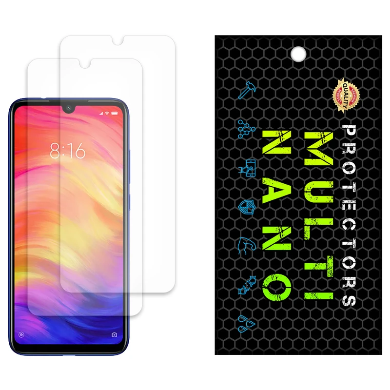 محافظ صفحه نمایش مات مولتی نانو مدل X-S2M مناسب برای گوشی موبایل شیائومی Redmi Note 7 Pro بسته دو عددی