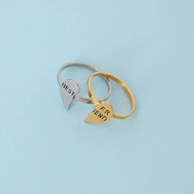 انگشتر زنانه ماصرم مدل بهترین دوست کد Ri3041 مجموعه 2 عددی