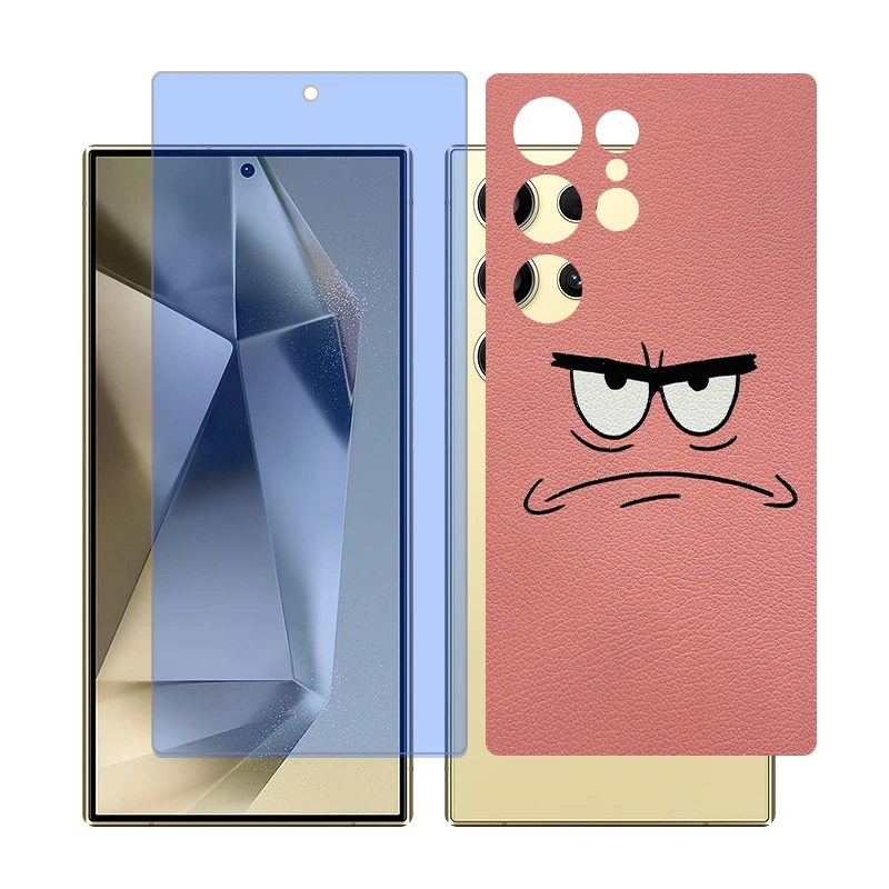 محافظ صفحه نمایش بلو کات گلس مدل Together مناسب برای گوشی موبایل سامسونگ Galaxy S22 Ultra به همراه برچسب پوششی پشت گوشی