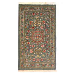 فرش دستباف نیم متری  فرش چمن رخ مدل نایین کد 261276