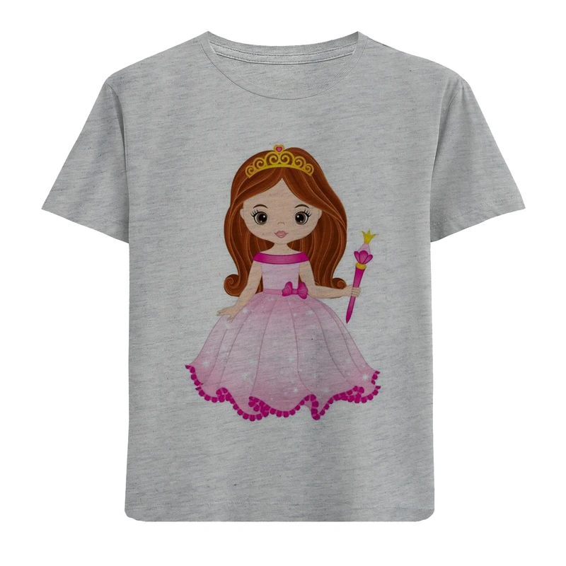 تی شرت آستین کوتاه بچگانه مدل پرنسس F456