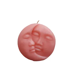 شمع دست ساز مدل ماه و خورشید