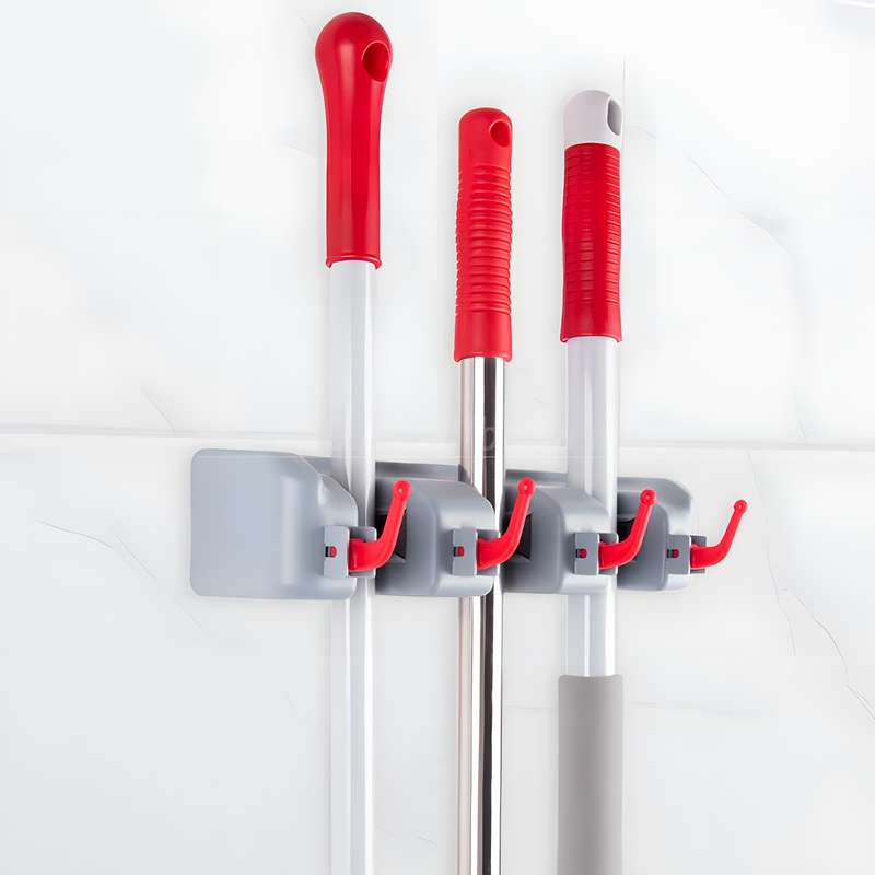 گیره نگهدارنده جارو و تی لیائو پرفکت لایف مدل 4Hooks گیره نگهدارنده جارو و تی لیائو پرفکت لایف مدل 4Hooks