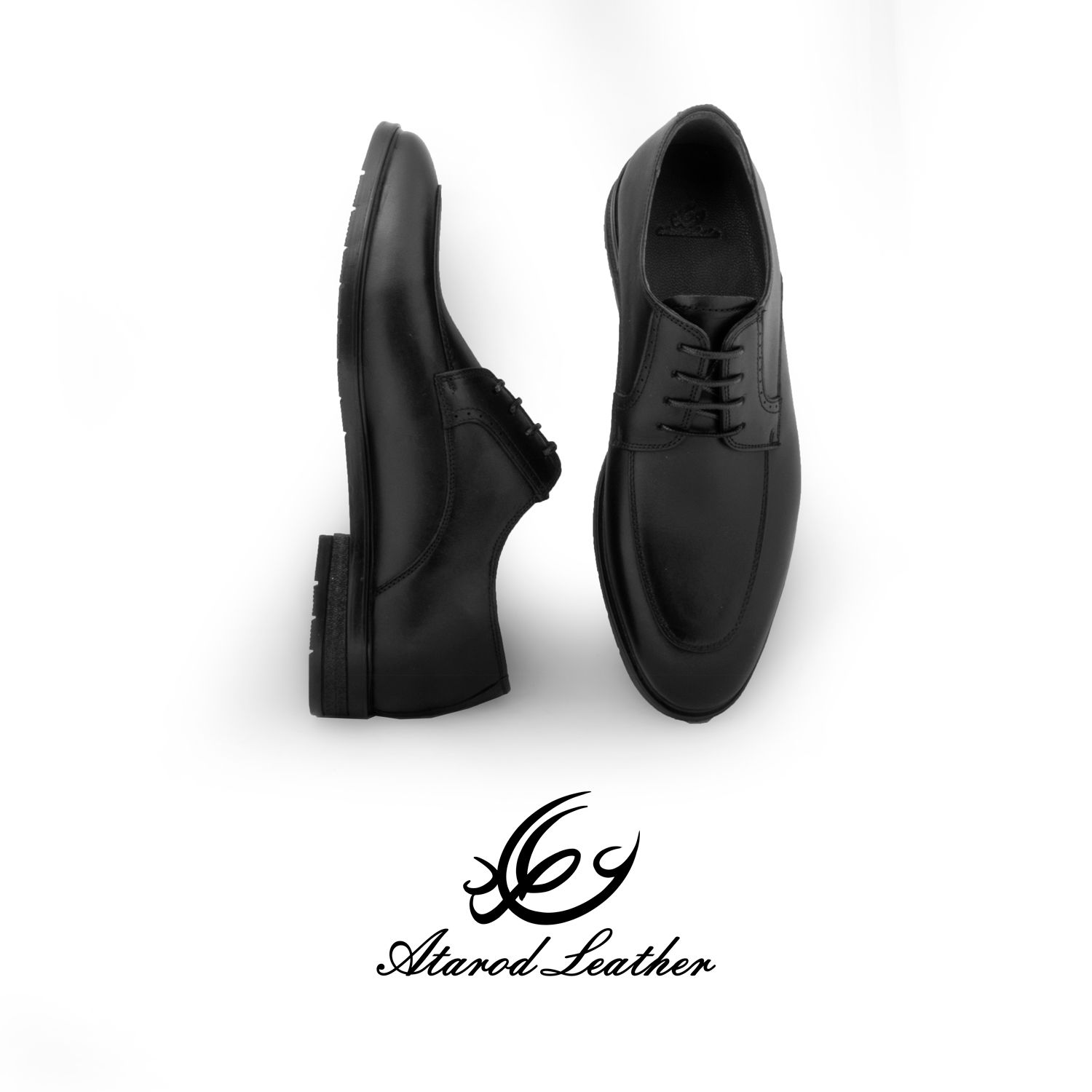 کفش مردانه چرم عطارد مدل چرم طبیعی کد SH287 - - 5