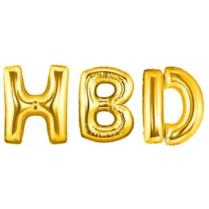 بادکنک فویلی پارتی لند تهران مدل HBD  کد 4018 مجموعه سه عددی