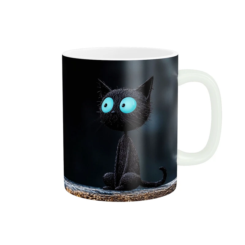 ماگ پاد آفرین مدل پیشی لاغر فانتزی بامزه کد 1332