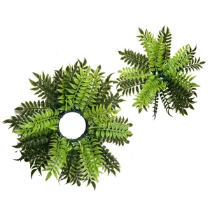 گل مصنوعی مدل حلقه سرخس مجموعه 2 عددی