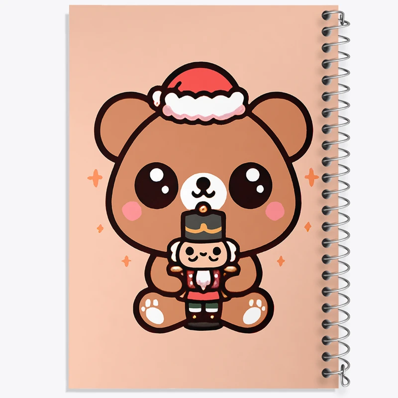 دفتر لیست خرید 50 برگ خندالو طرح خرس و هدیه ی کریسمس کد N5930