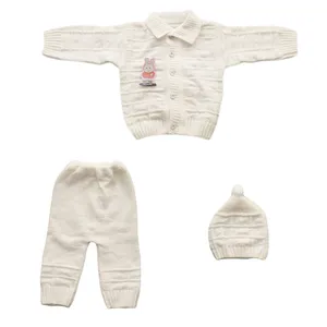 ست 3 تکه لباس بافتنی نوزاد نینو مدل KI_BI_SET3-4