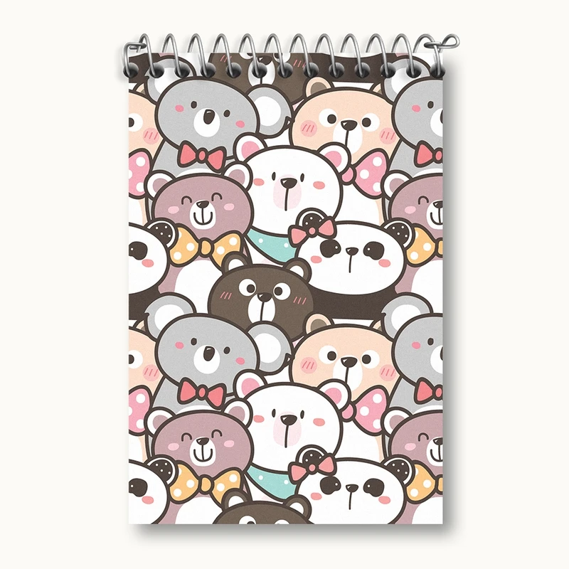 دفتر یادداشت 50 برگ خندالو مدل حیوانات بامزه کد N798