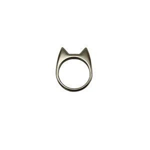 انگشتر زنانه آرشین توس مدل گربه R101 رنگ نقره ای