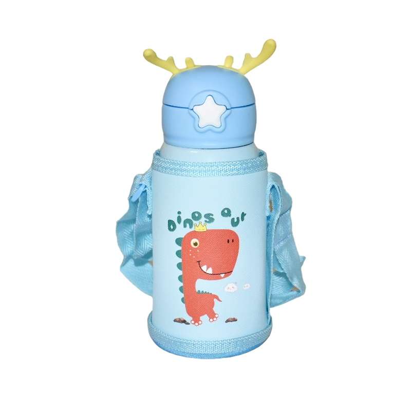 قمقمه کودک مدل کیف دار طرح دایناسور گنجایش 500 میلی لیتر