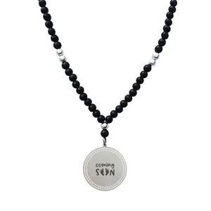 گردنبند مردانه ترمه ۱ مدل متن نوشته کد OXS1160