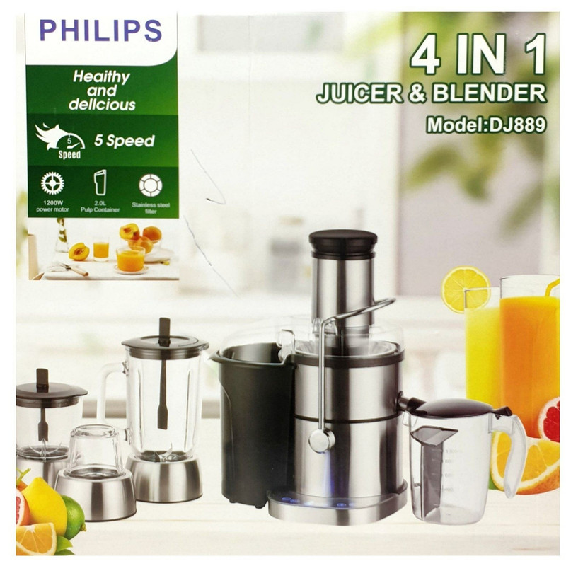 آبمیوه گیری فیلیپس مدل چهار کاره DJ889