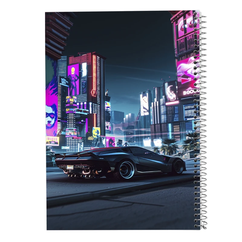 دفتر ژورنال نویسی 50 برگ مدوپد مدل نقطه ای طرح need for speed کد DF13670