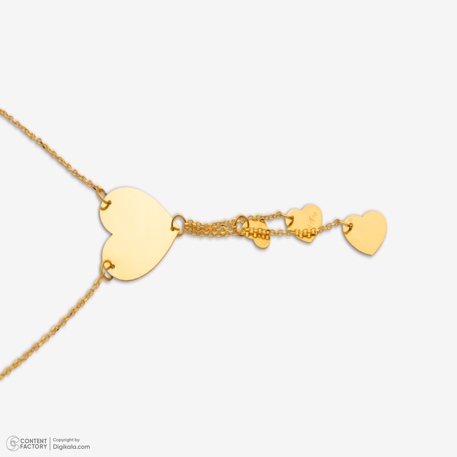گردنبند طلا 18 عیار زنانه با زنجیر حلقه‌ای (فلامینگو) مایا ماهک مدل MM2180 -  - 5