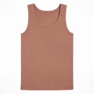 زیرپوش رکابی یقه گرد مردانه آریان نخ باف مدل 1115