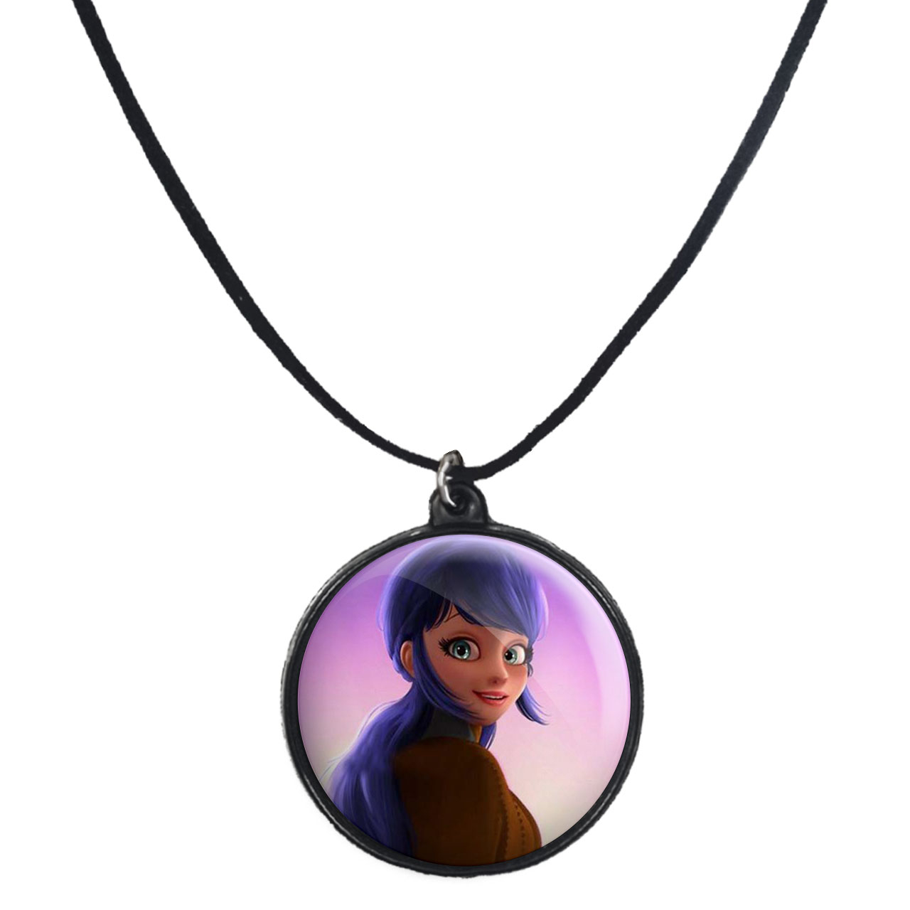 گردنبند پرمانه طرح کفشدوزکی کد pmb.728 مدل دو طرفه