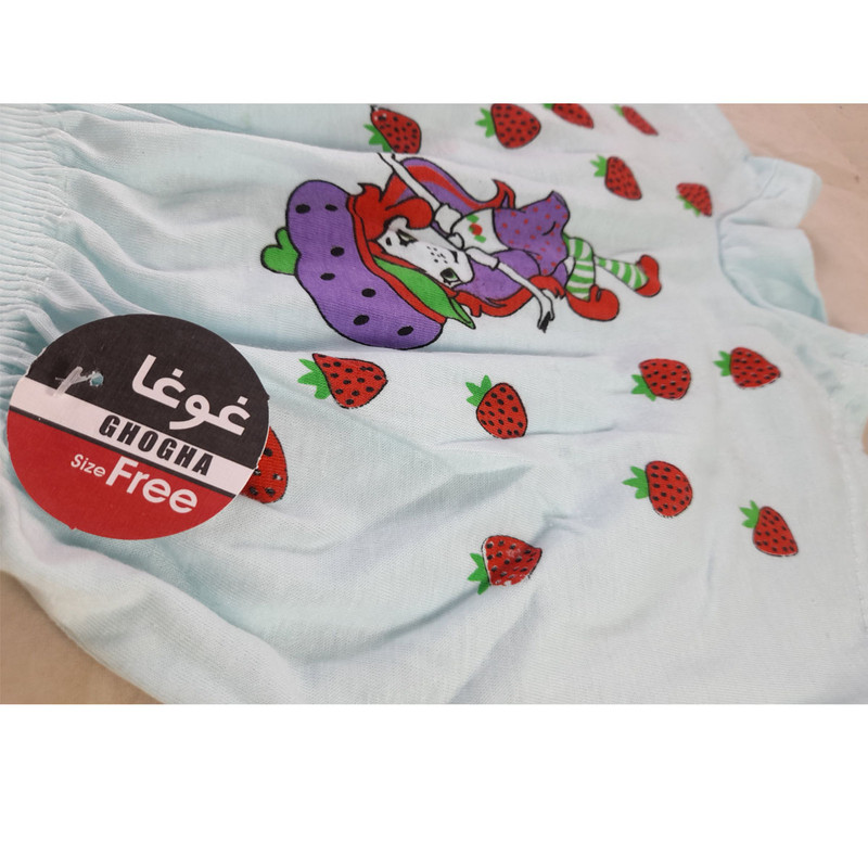 شورت دخترانه غوغا مدل توت فرنگی mn-0184AB
