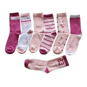 جوراب ساق بلند دخترانه پیپرتس مدل 1109 مجموعه 7 عددی