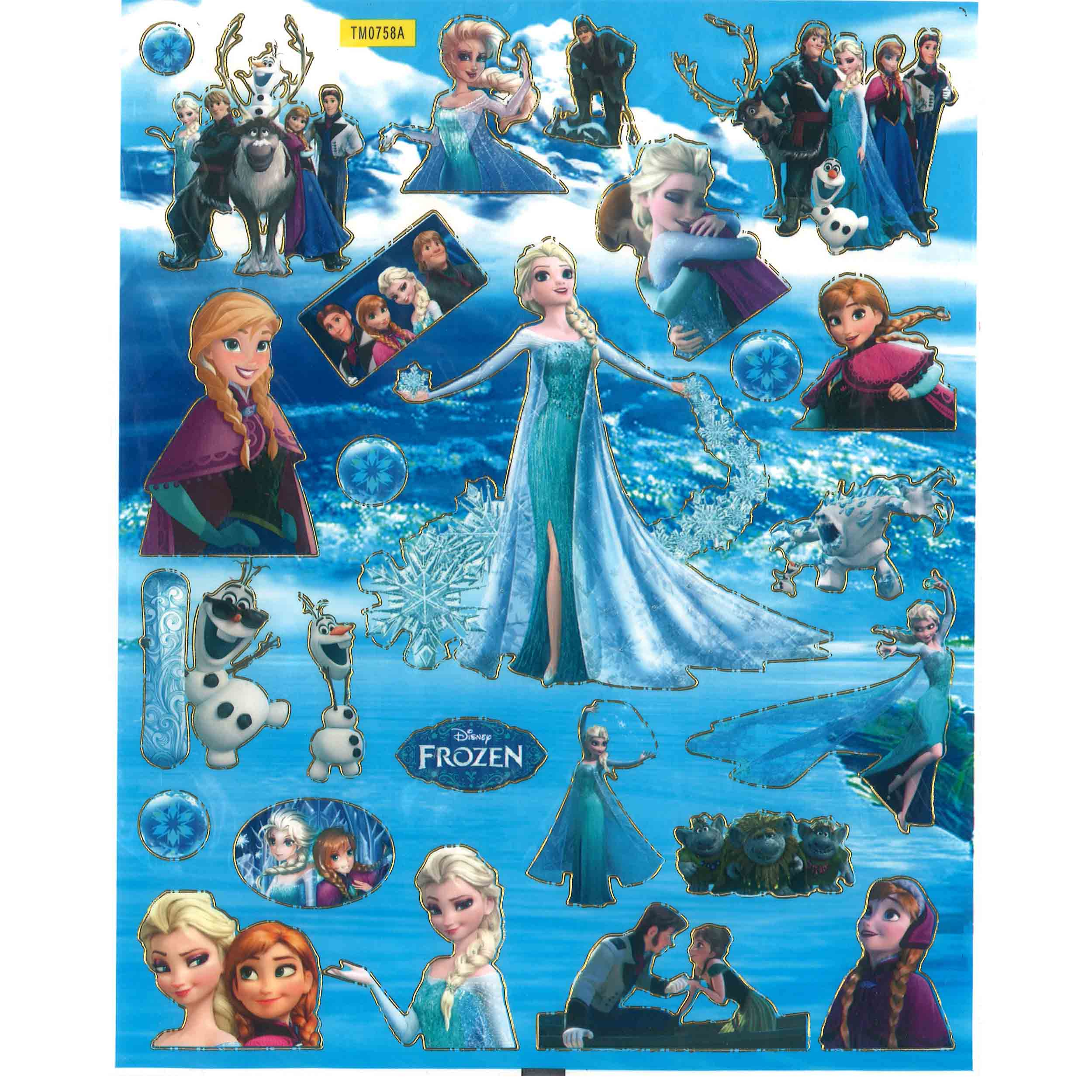 استیکر کودک مدل فروزن و السا کد TM0785A
