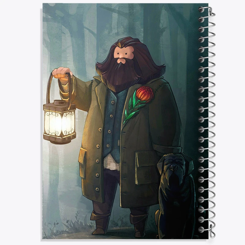 دفتر شطرنجی 50 برگ خندالو طرح هاگرید هری پاتر (Harry Potter) کد F8208