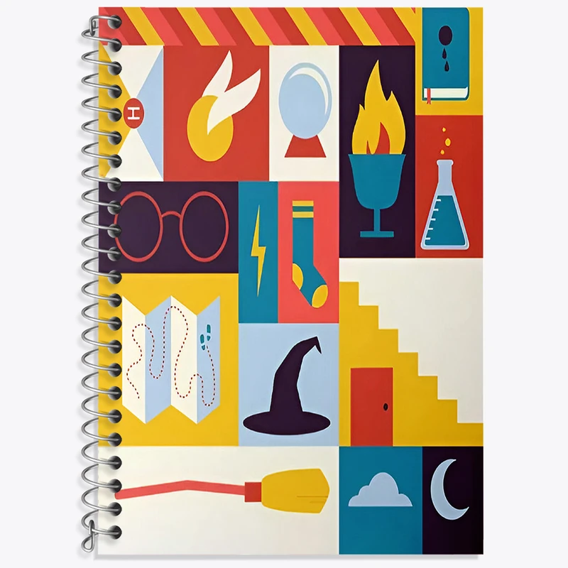 دفتر نت موسیقی 50 برگ خندالو طرح هری پاتر (Harry Potter) کد N3146